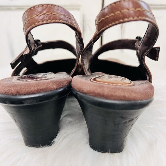 Earth Brown Heeled Shoes - Picture 5 of 8